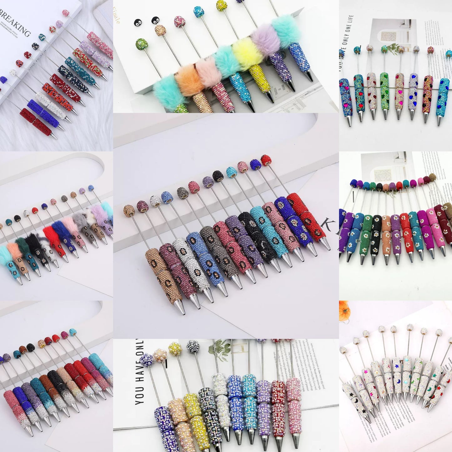 Live Product- Premium Diamond Beadable Pen