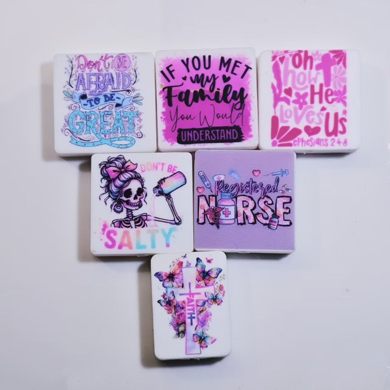 【For Pen】Live Product- Silicone Square Beads Mix