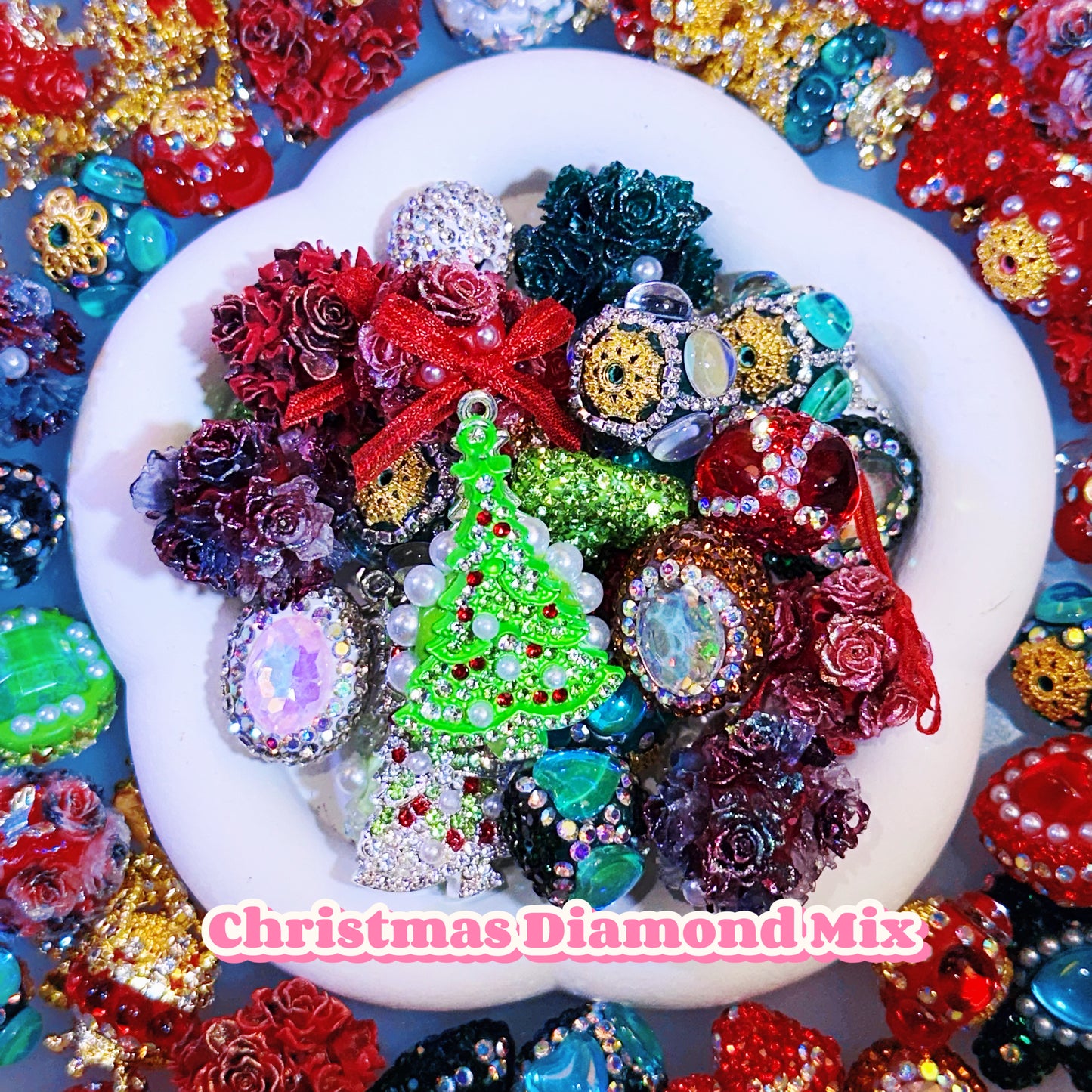 【NEW】【For Pen/Key Chain】Live Product-Christmas Diamond Mix