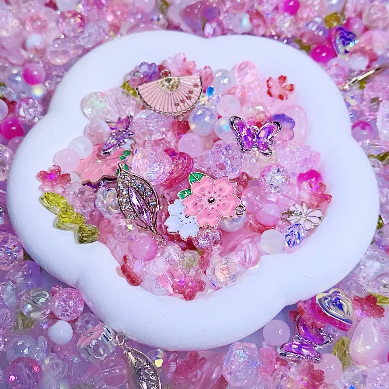 【Key Chain/Jewelry】Live Product-Sakura Blush Mix