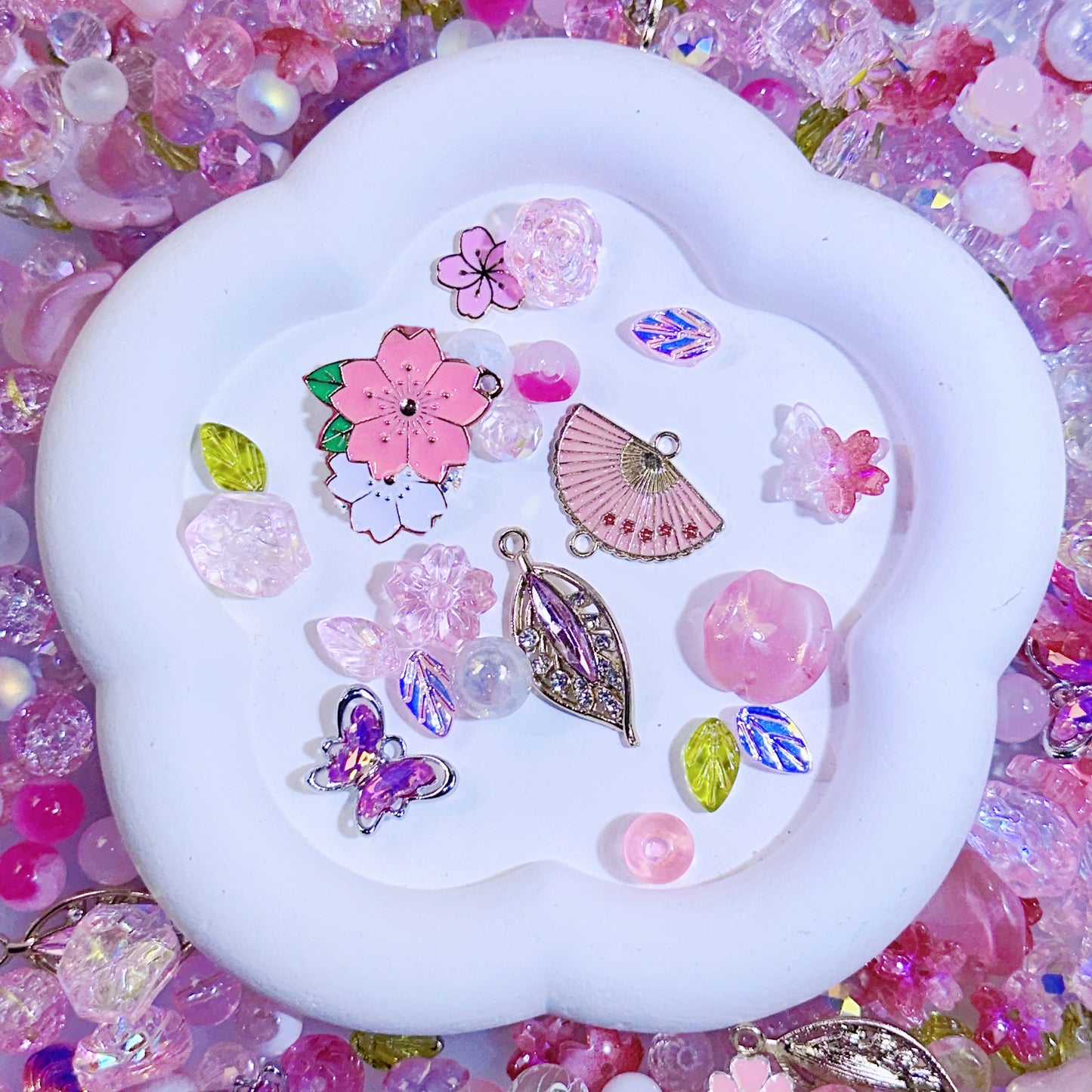 【Key Chain/Jewelry】Live Product-Sakura Blush Mix