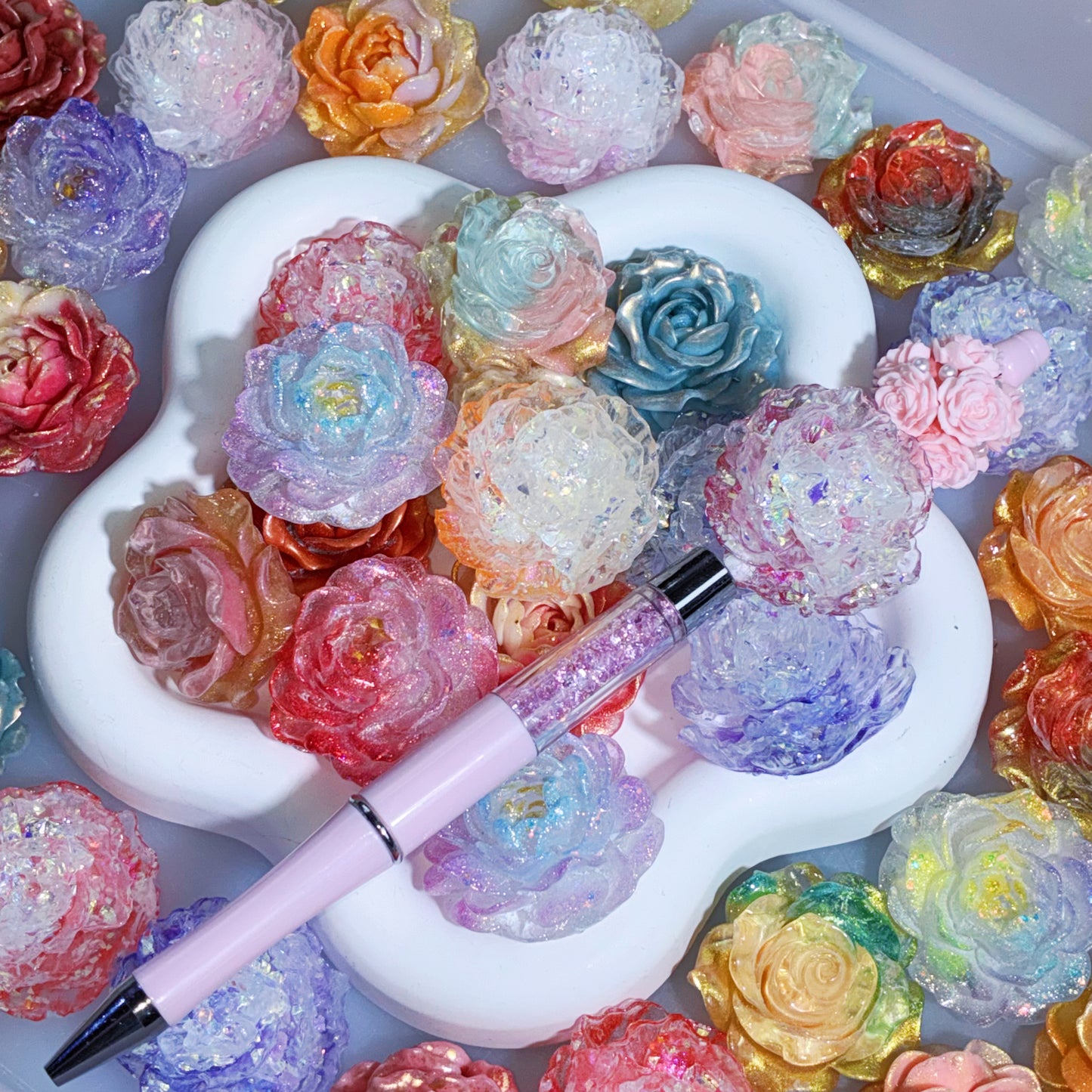 【For Pen】LiveProduct- Beadable Flower Mix( Glow )