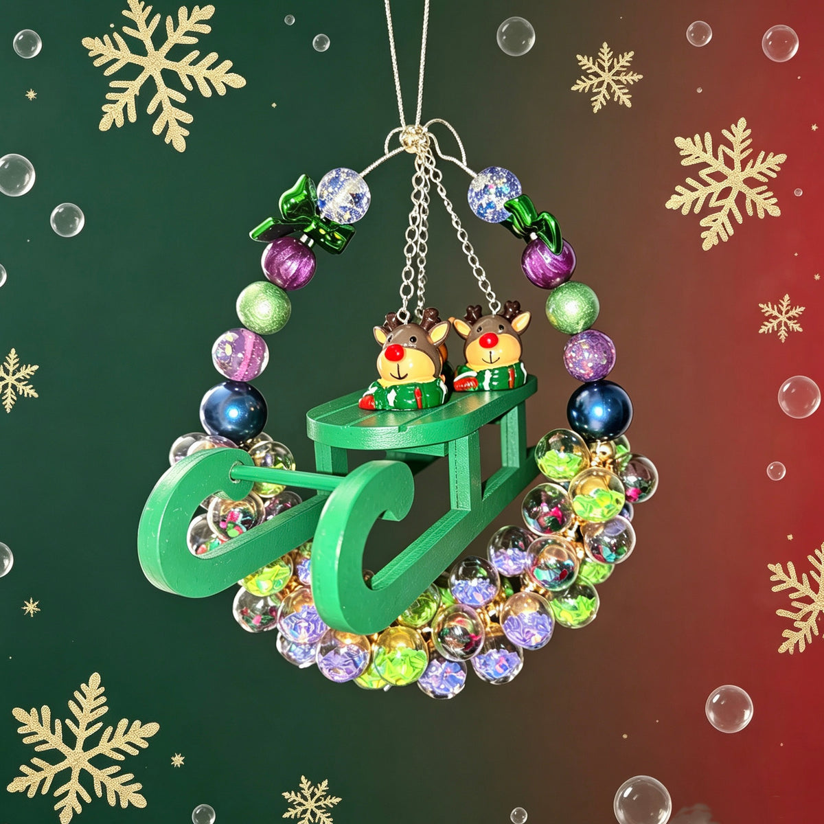 【For Hanger/Key Chain】Live Product-Aurora Sleigh Mix