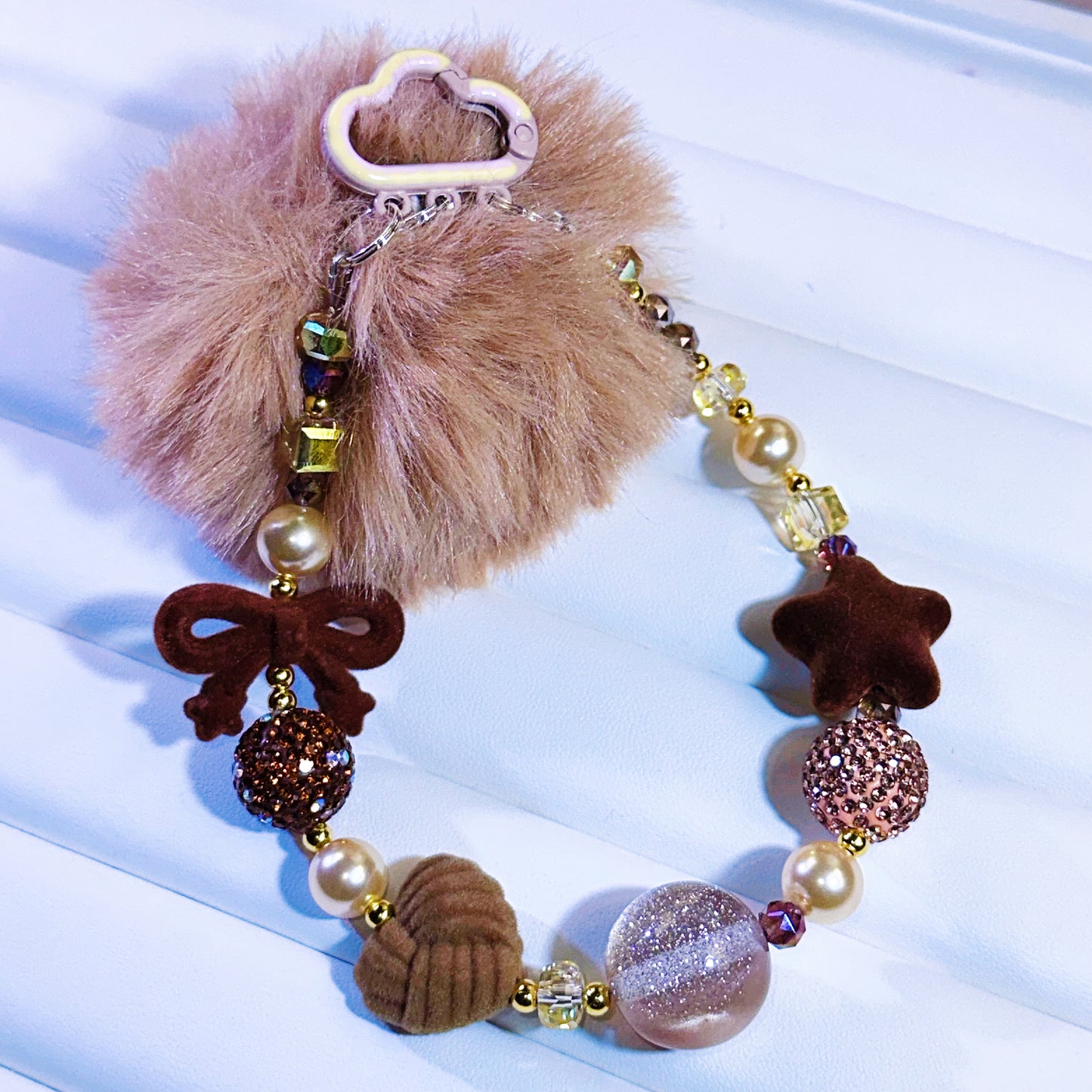 【NEW】【Key Chain/Jewelry】Live Product-Golden Brown Christmas