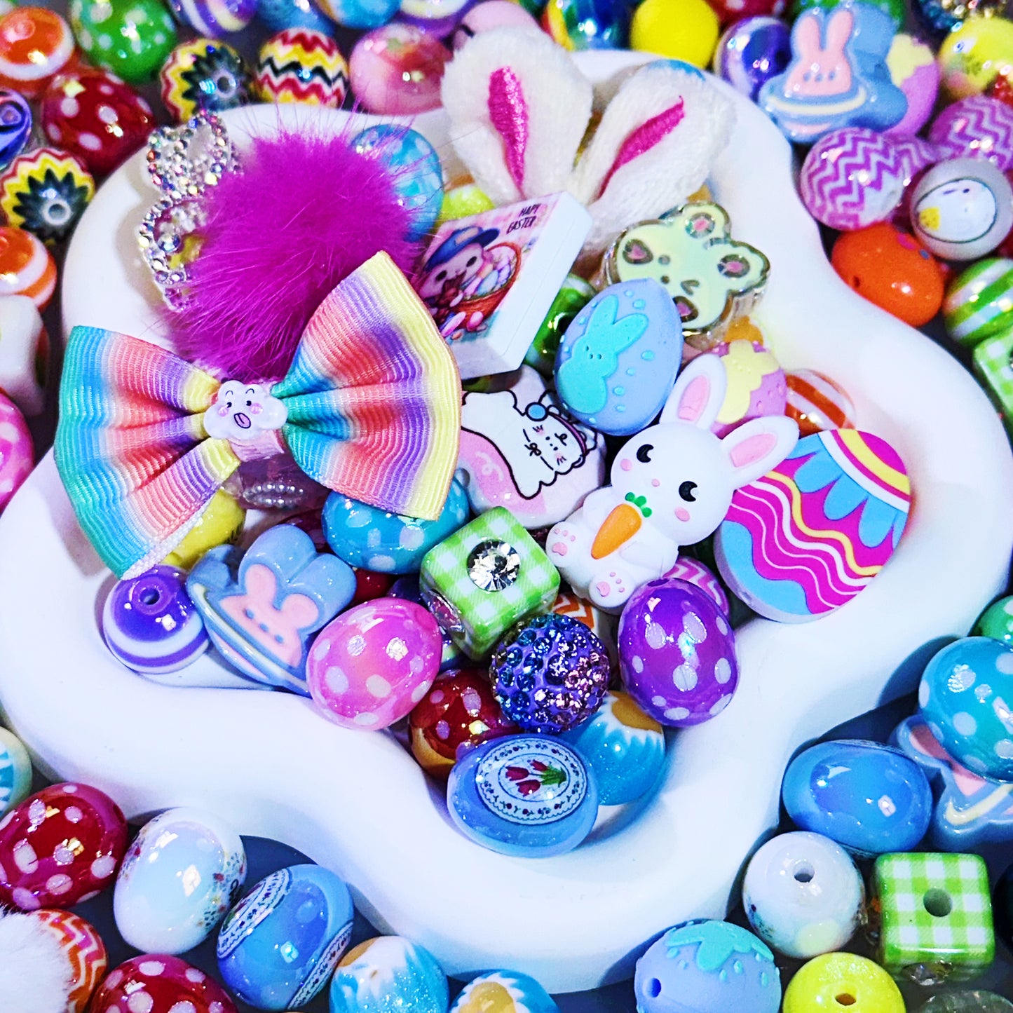 【NEW】【Key Chain/Pen/Hanger】Live Product-Ester Bunny Mix