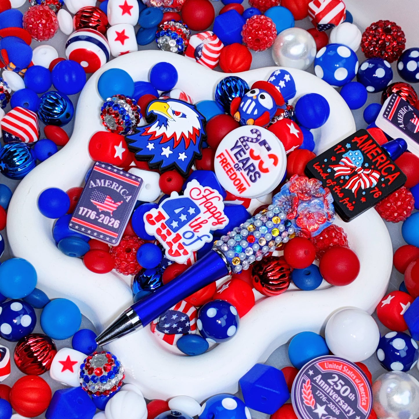 【For Pen/Key Chain】Live Product- Fourth of July Mix x Angela
