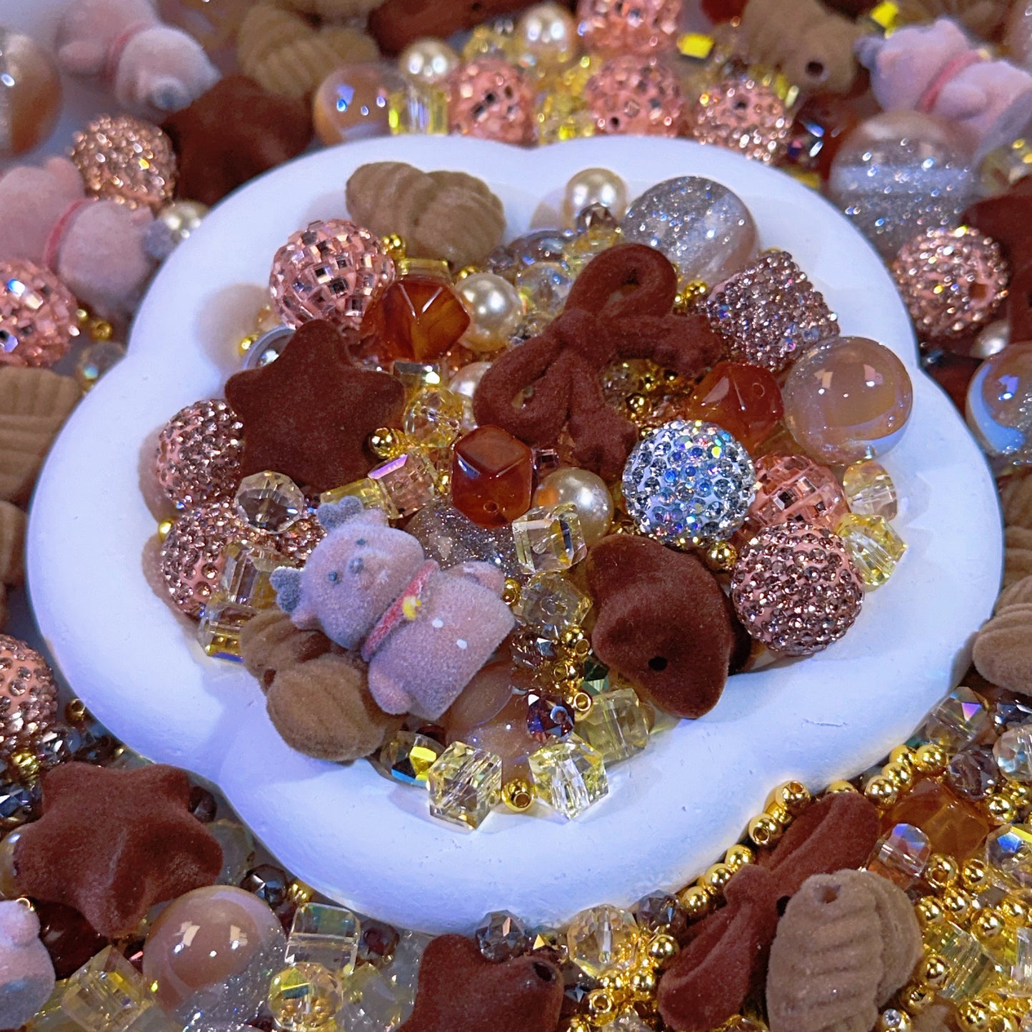 【NEW】【Key Chain/Jewelry】Live Product-Golden Brown Christmas