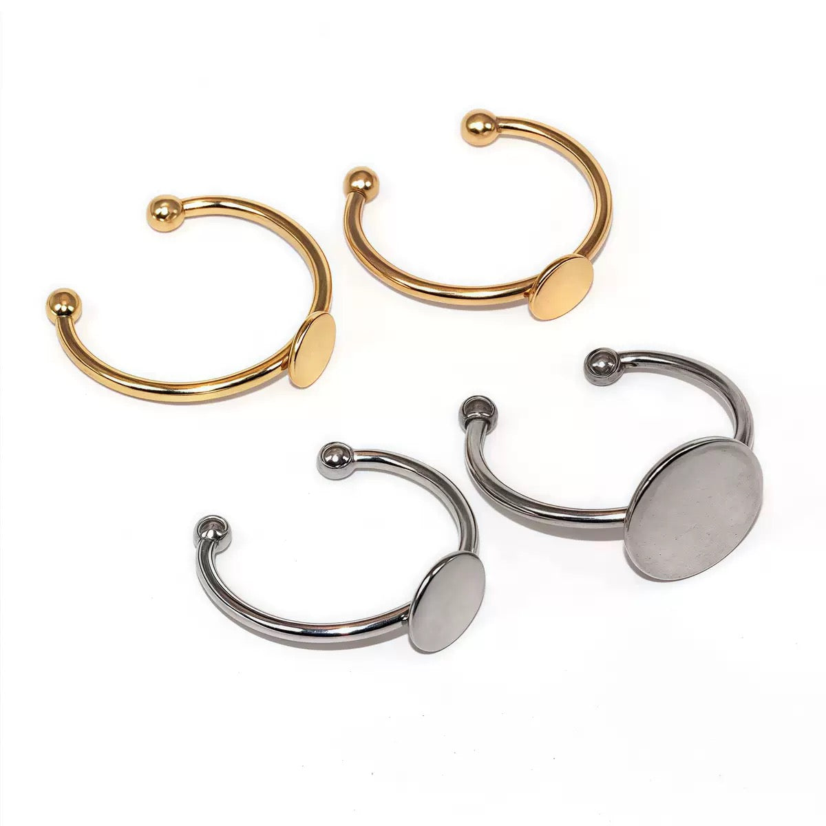 【Offline Packing】Stainless Steel Polished Ring Base