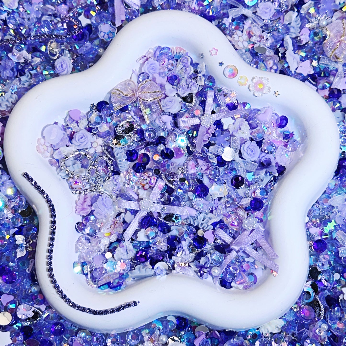 【For Nail/ Pen Decoration 】Live Product- Violet Ocean Mix
