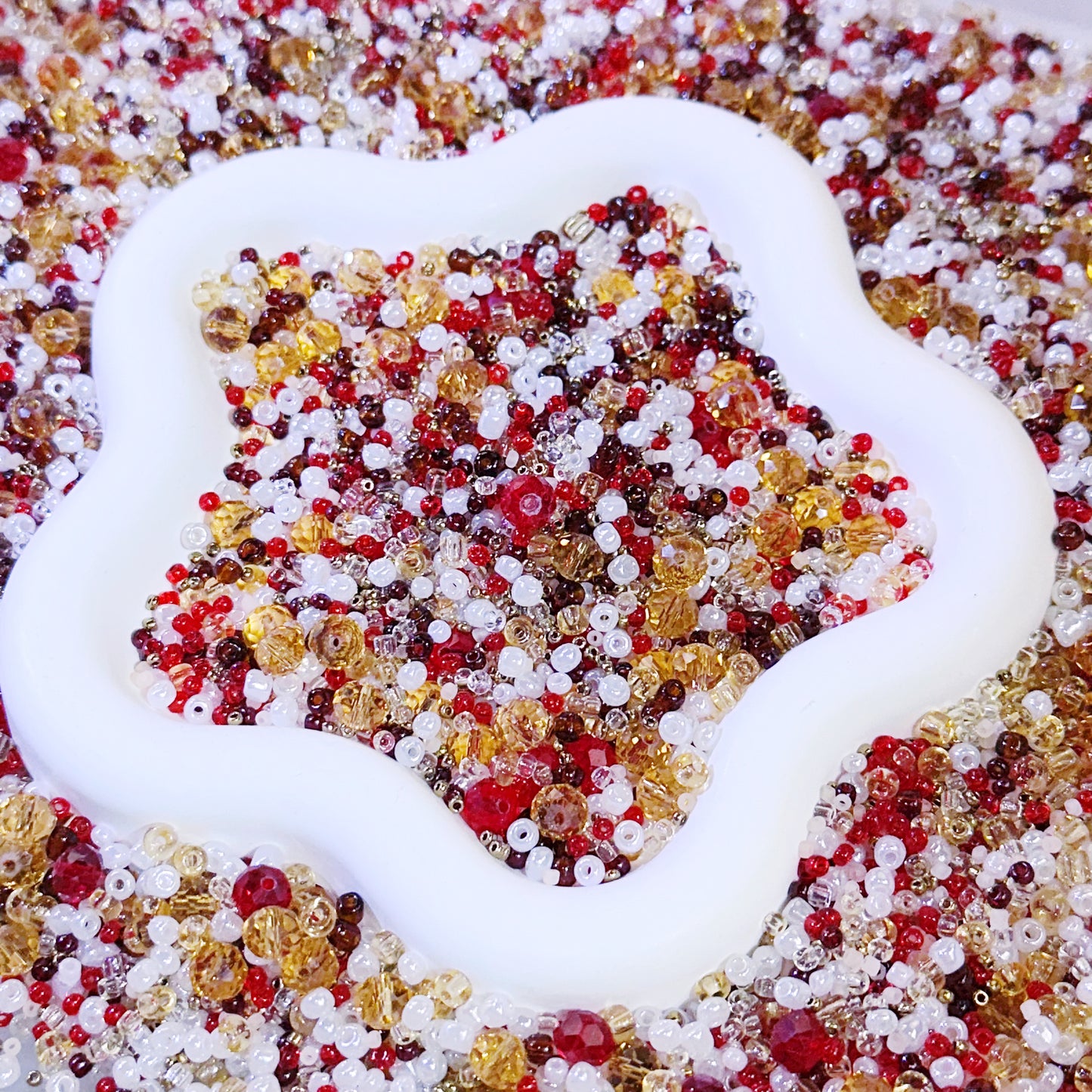 【BOGO】【For Jewelry/Key Chain】Live Product- BOGO Burgundy Shard Seed Mix