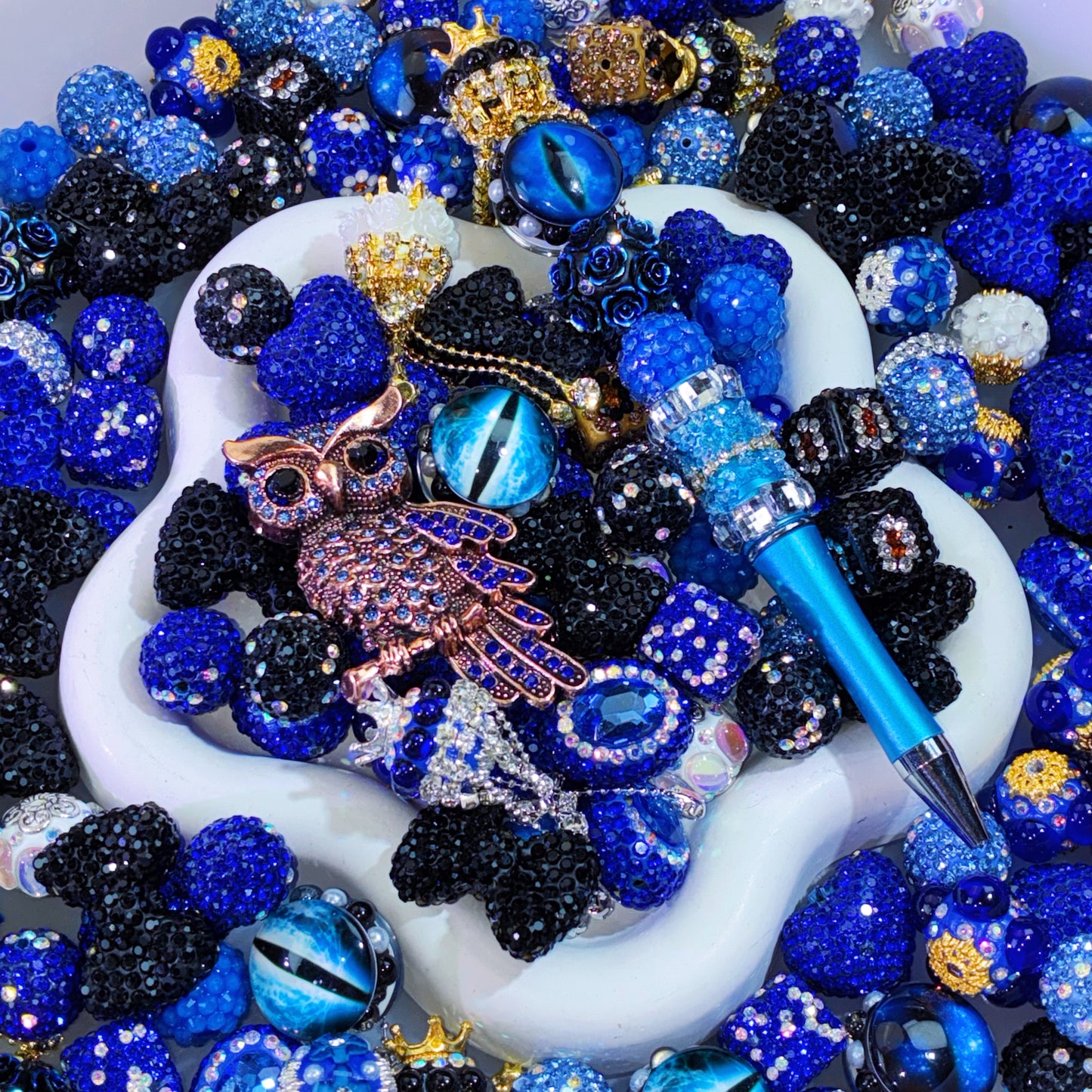 【NEW】【For Pen/Key Chain】Live Product-Darkwood Owl Mix