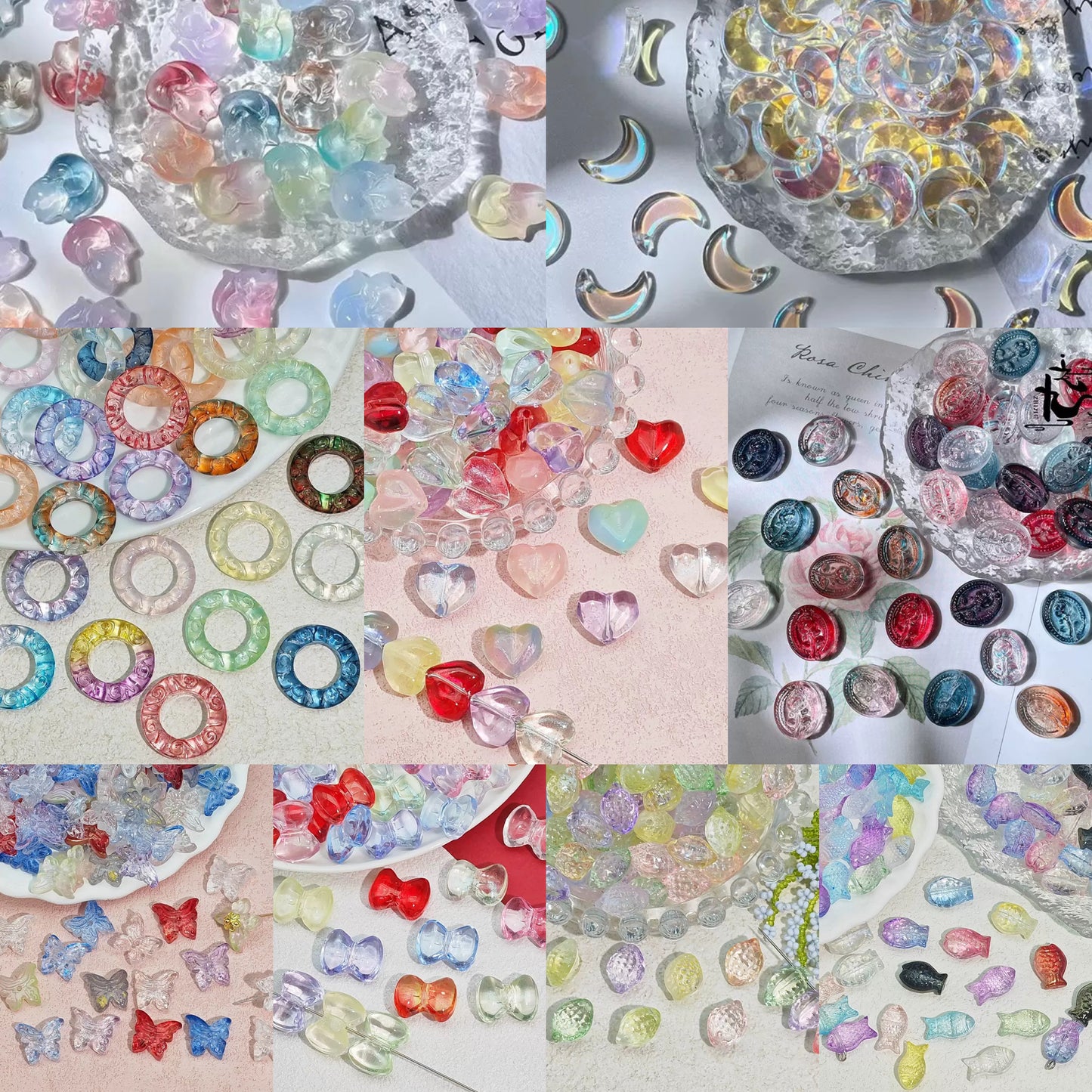 【 New】Live Product- Special- Shaped Glass Beads Bag
