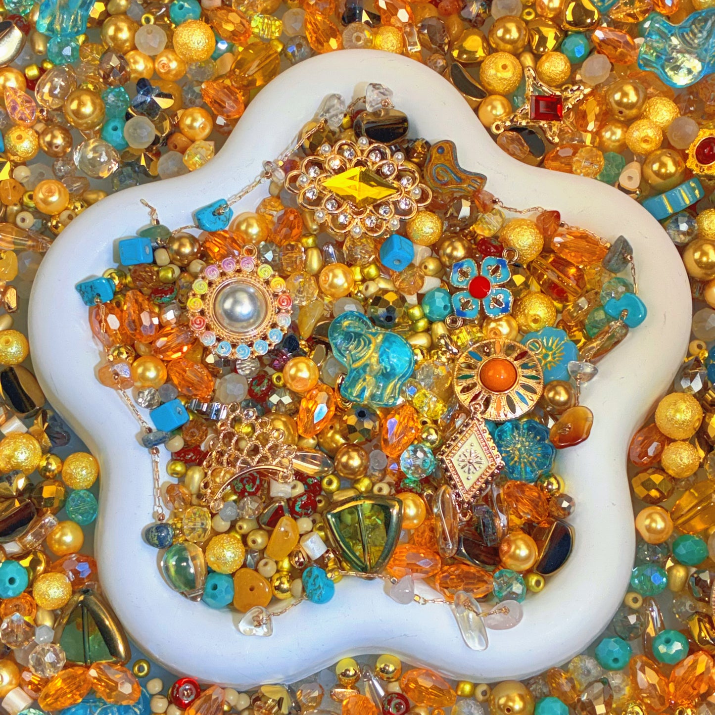【For Jewelry/ Key Chain 】Live Product-India Delux Mix