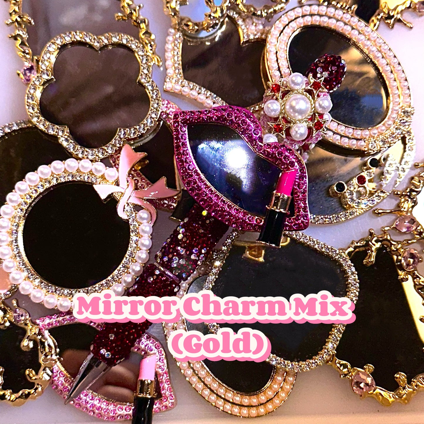 Live Product- GOLD Mirror Charm Mix