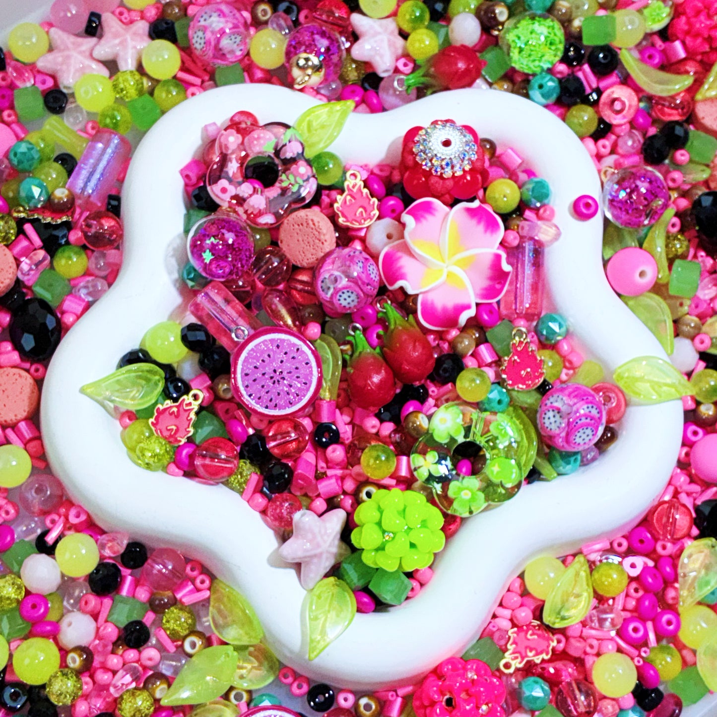 【For Car Hanger/Key Chain】Live Product- Neon Fruit Mix