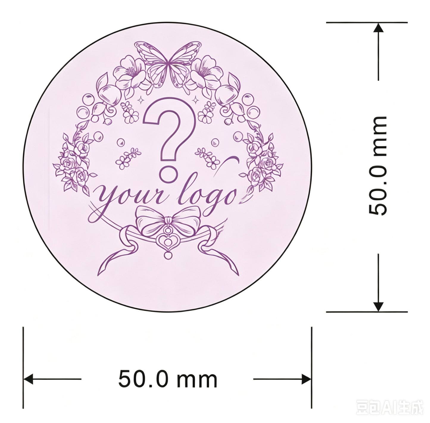 【4-6 Days to Print】【Offline Packing】Customized LOGO Sticker