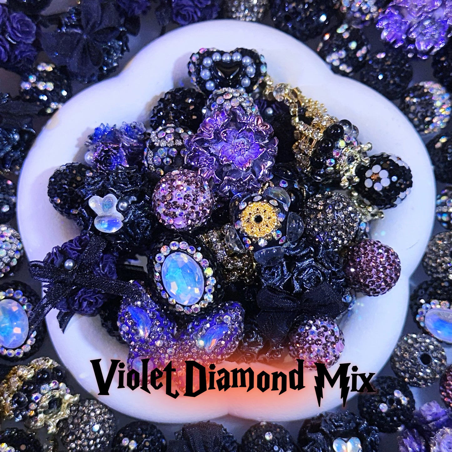 【For Pen/Key Chain】Live Product- Violet Diamond Mix