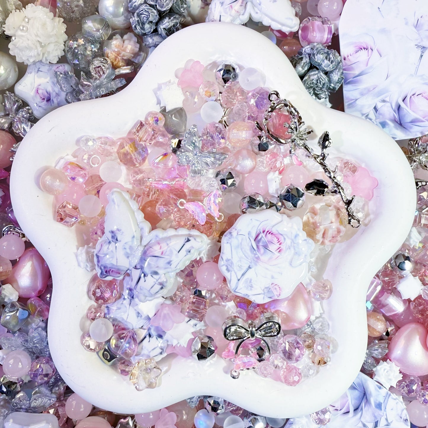 【For Jewelry /Key Chain/ Pen】Live Product-Mystic Rose Mix