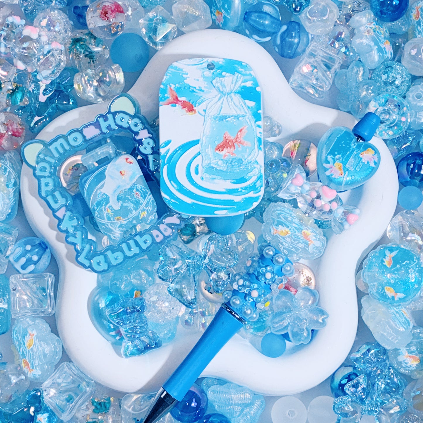 【For Pen/Key Chain】Live Product- Summer Pond Mix（Glow）