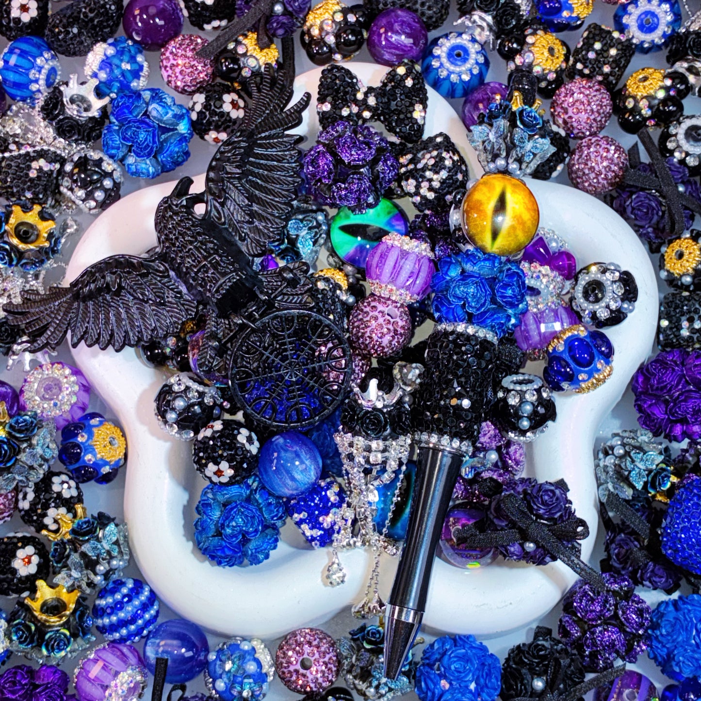 【For Pen/Key Chain】Live Product- Midnight Raven Mix