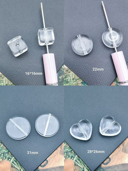 【Offline Packing】DIY Tool- Clear Flat Acrylic Beads