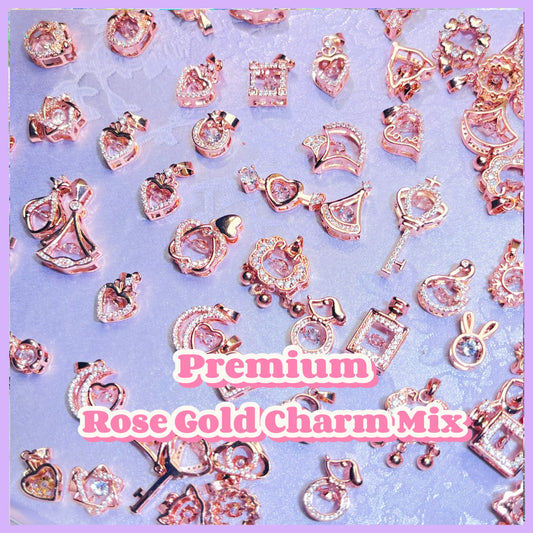 Live Product-Premium Rose Gold Charm Mix(Copper)