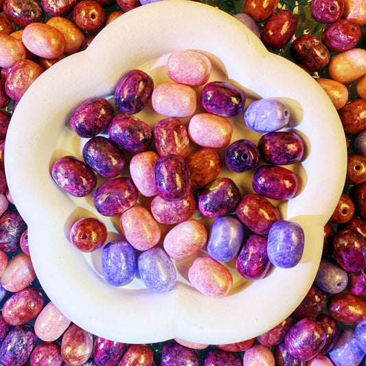【Key Chain/Jewelry】Live Product-Oil Painting Beads Mix (16mm*12mm)