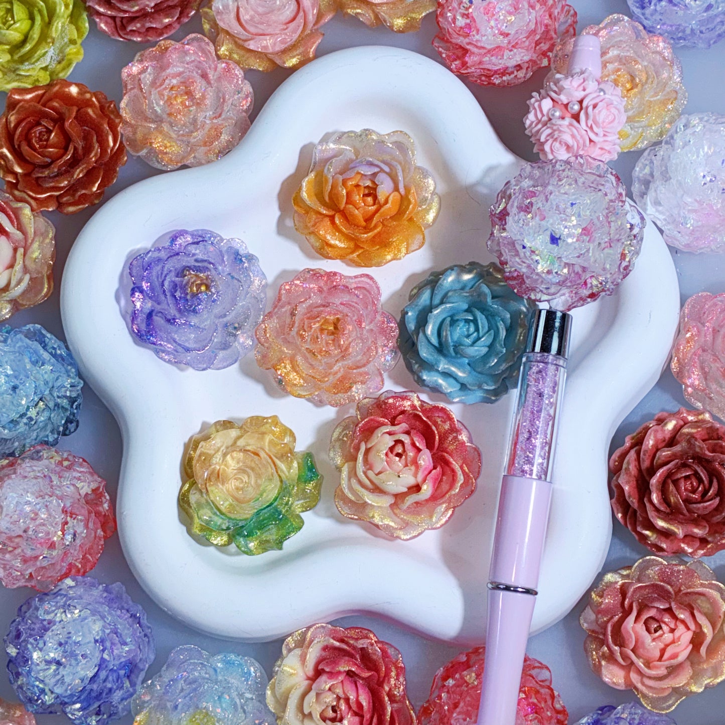 【For Pen】LiveProduct- Beadable Flower Mix( Glow )