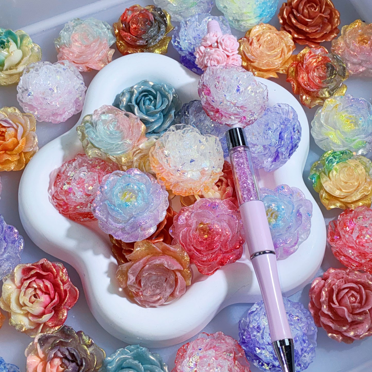 【For Pen】LiveProduct- Beadable Flower Mix( Glow )