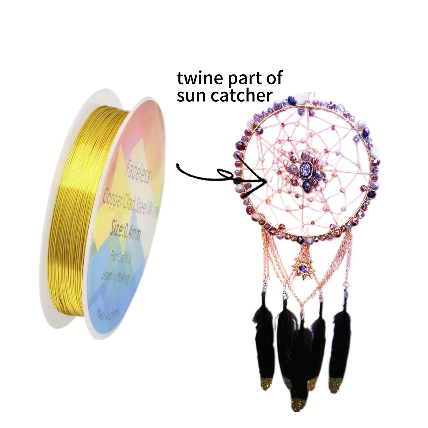 【Offline Packing】Copper Clad Steel 0.4mm Wire（Fadeless）