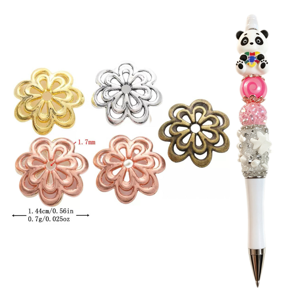 【Accessory】Pen Flower Spacer Charm Mix