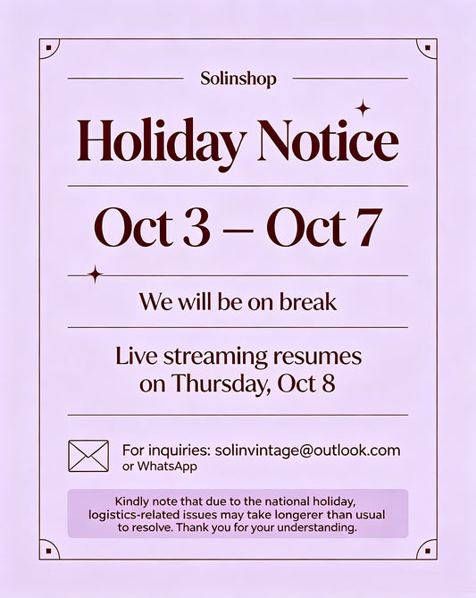 Solinshop  Announcement