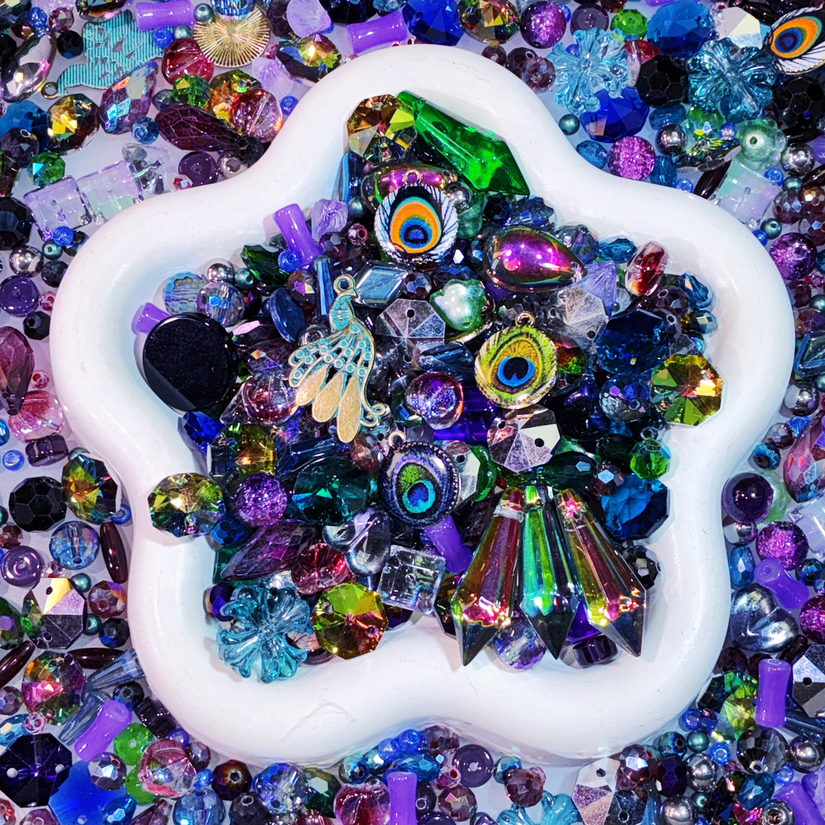 【For Sun Catcher 】Live Product- Peacock Glow Mix  x  Brin