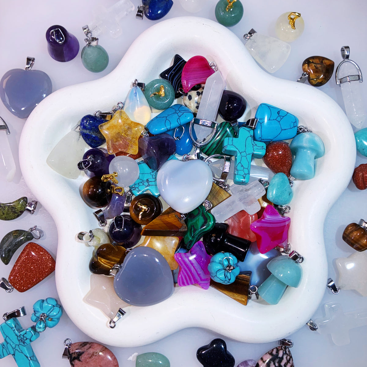 【Accessory】Natural Stone Charm Mix