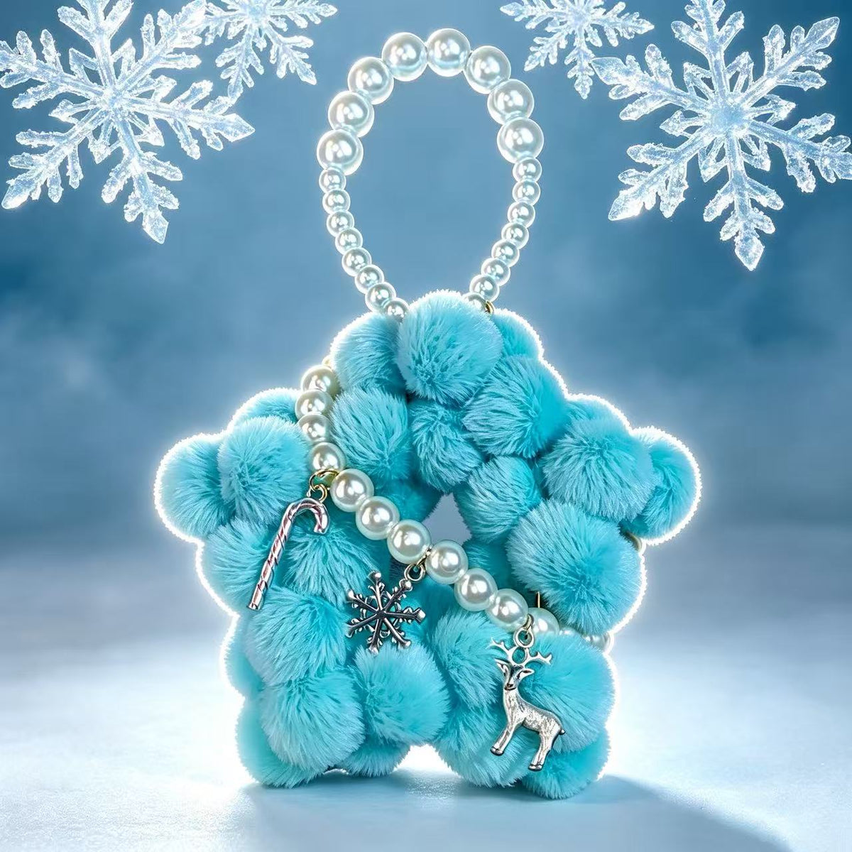 【For Jewelry/Hanger/Key Chain】Live Product-Aqua Fluff Christmas Mix