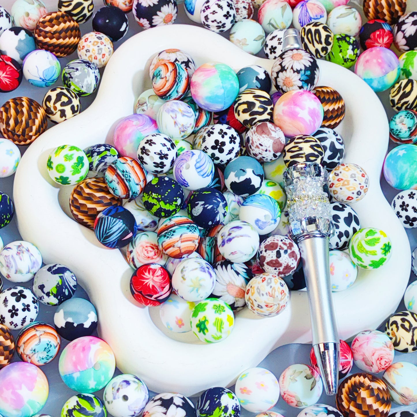【For Pen】Live Product-  Printed Silicone Mix
