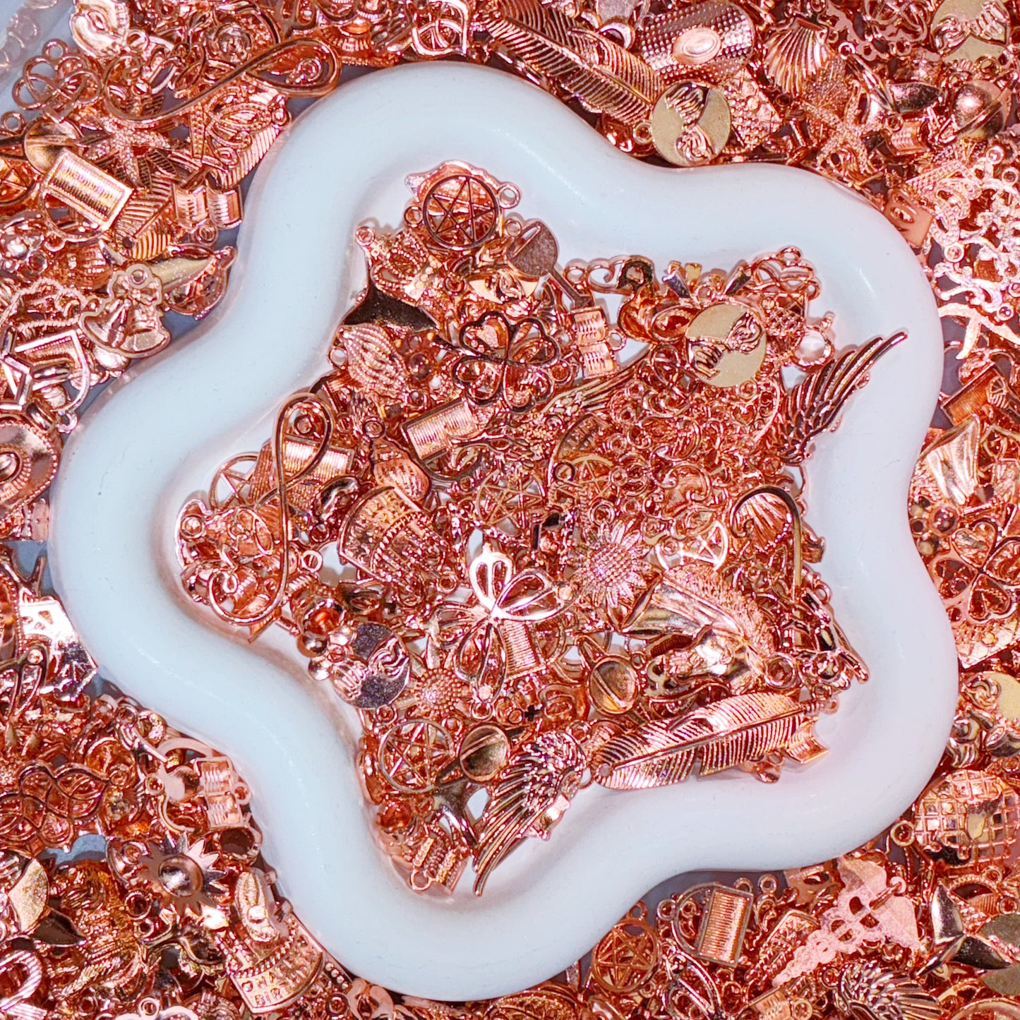 【Accessory】Rose Gold Charm Mix