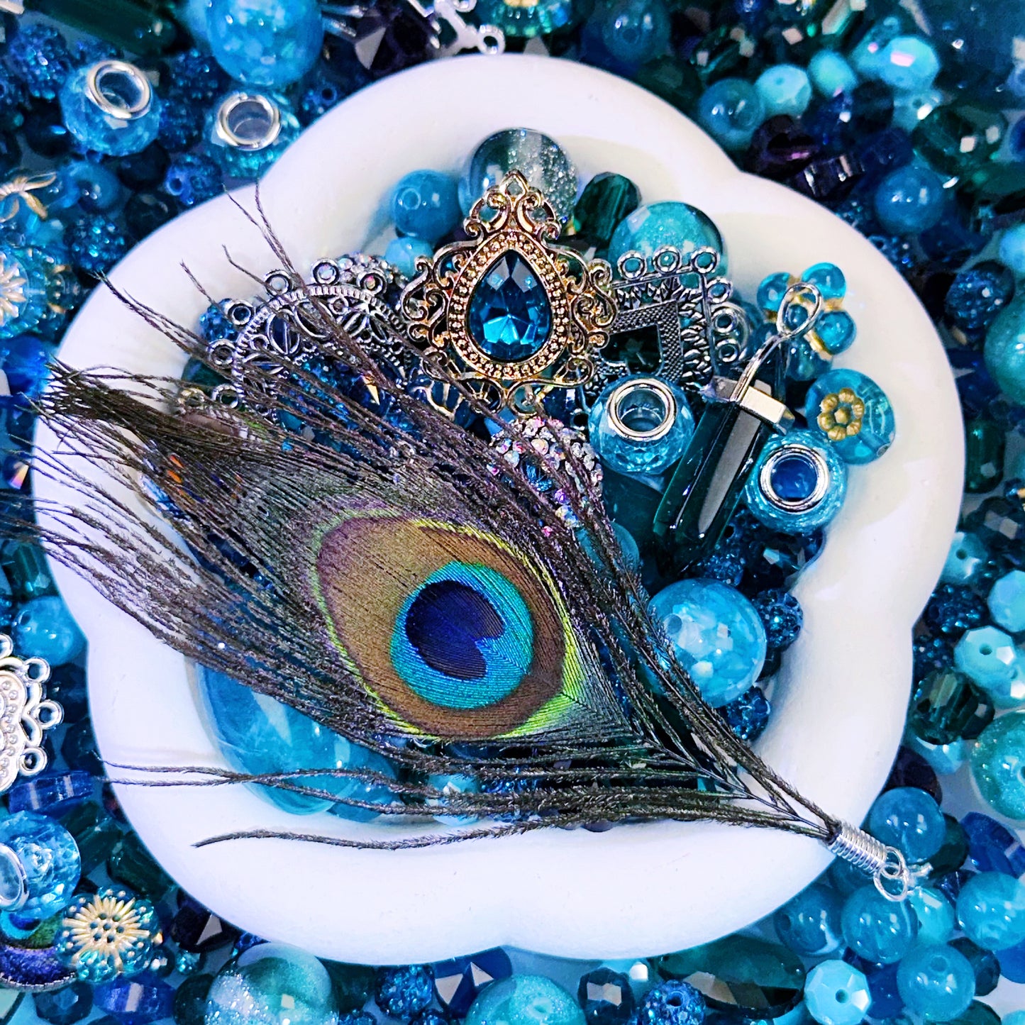【NEW】【Key Chain/Jewelry】  Live Product-Peacock Baroque Mix