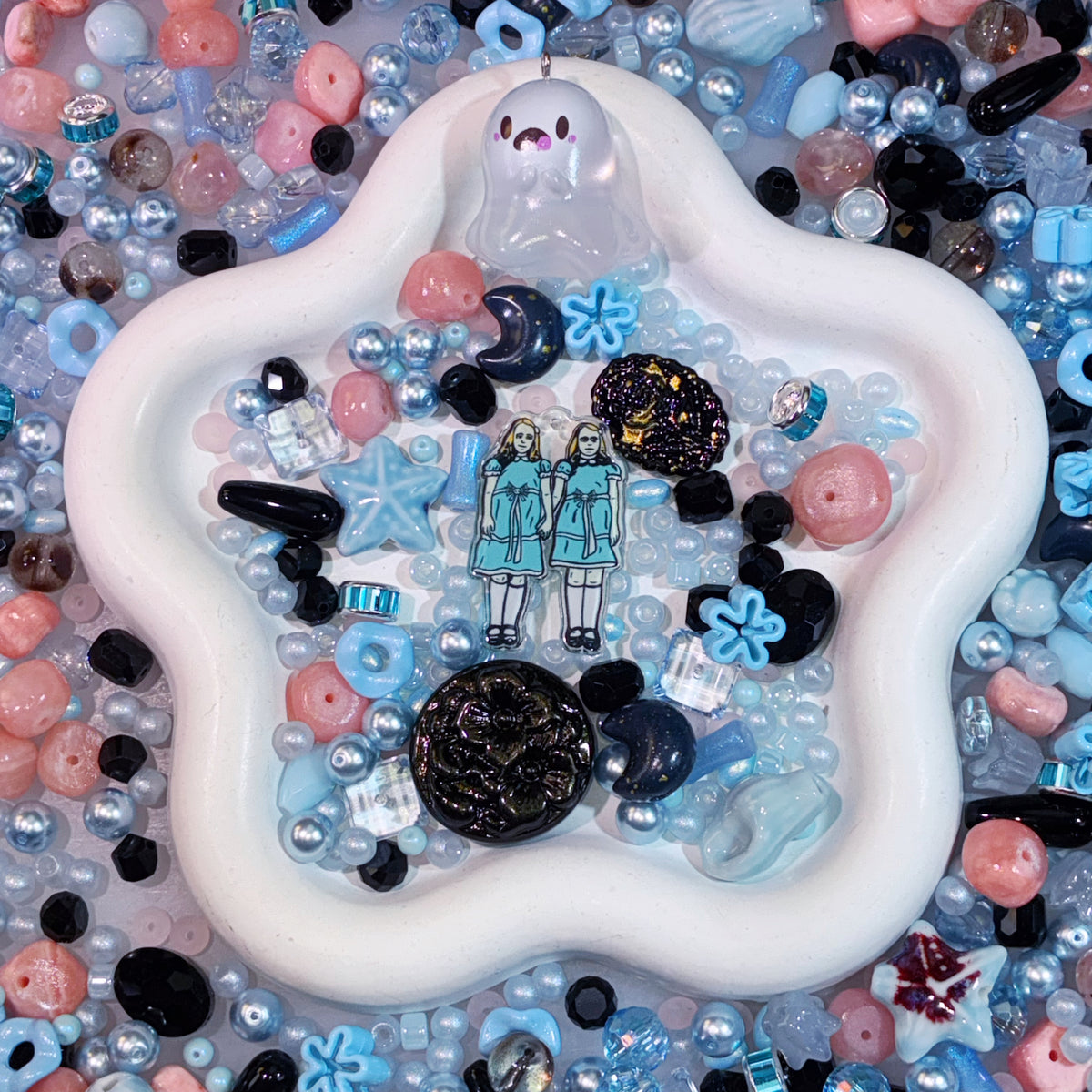 【For Jewelry/Key Chain】Live Product-  Shining Twin Mix
