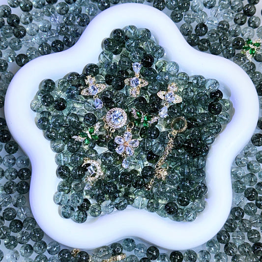 【NEW】【Key Chain/Jewelry】  Live Product-Gaia Mix （8mm Green Phantom Quarz)