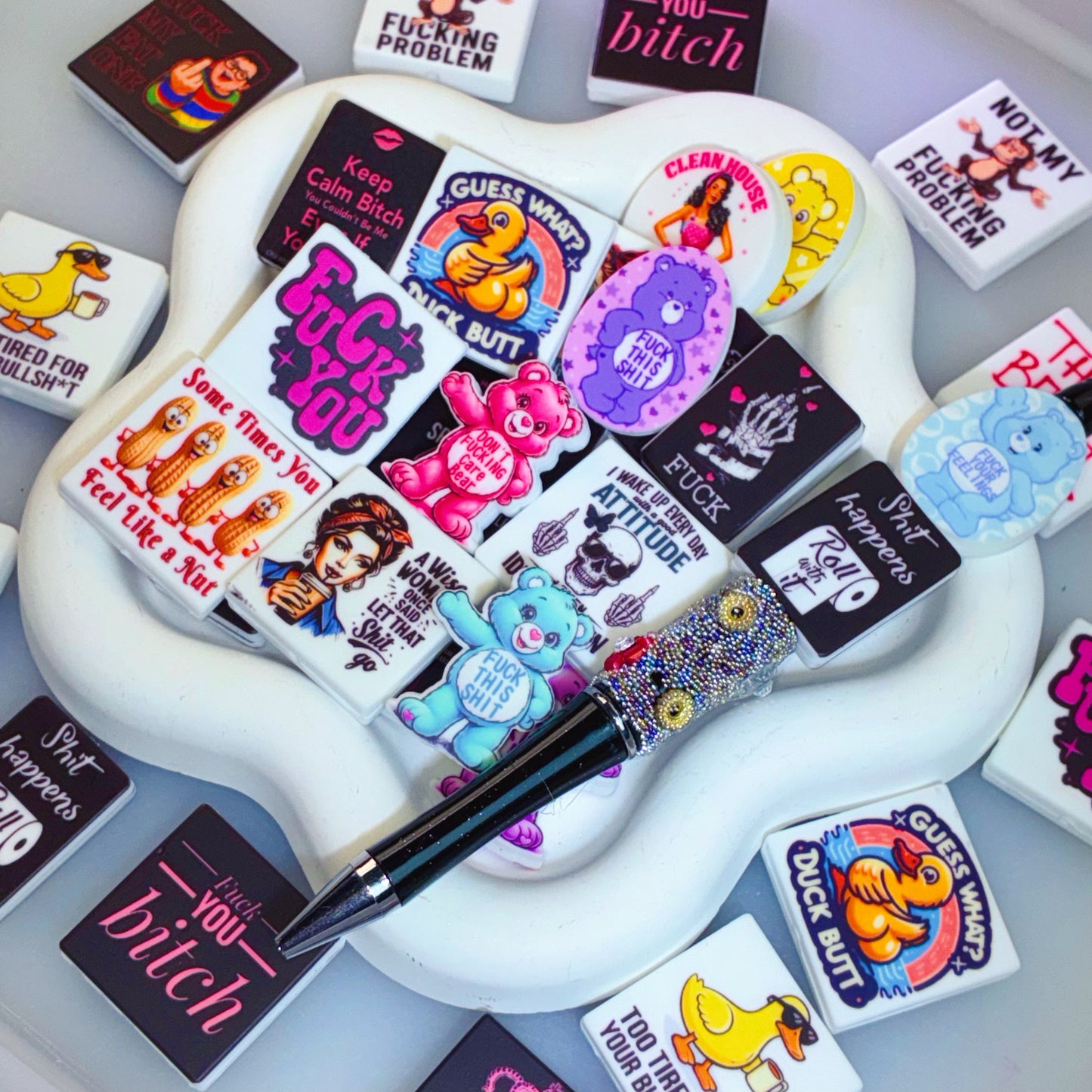 【Offline Packing】【For Pen】Live Product- Bad Words Silicone Mix