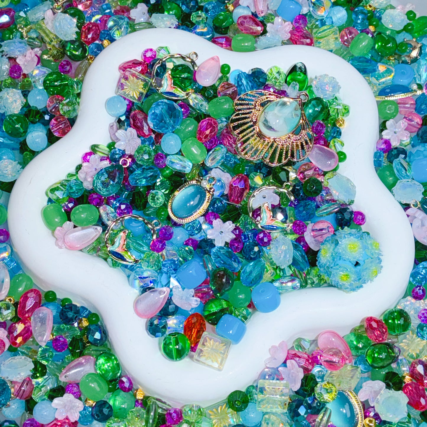 【For Jewelry】Live Product-Aqua Shell Mix