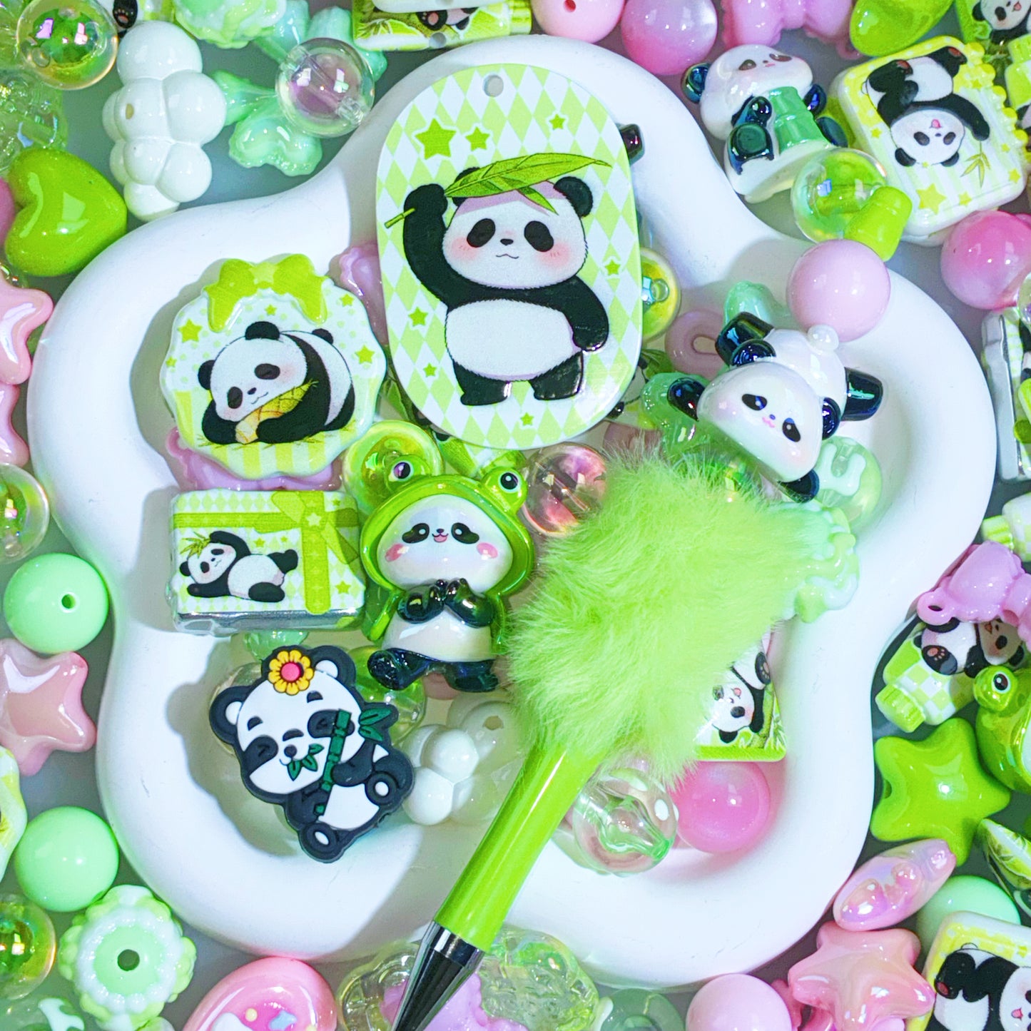 【For Pen/Key Chain】Live Product- Blush Panda Mix