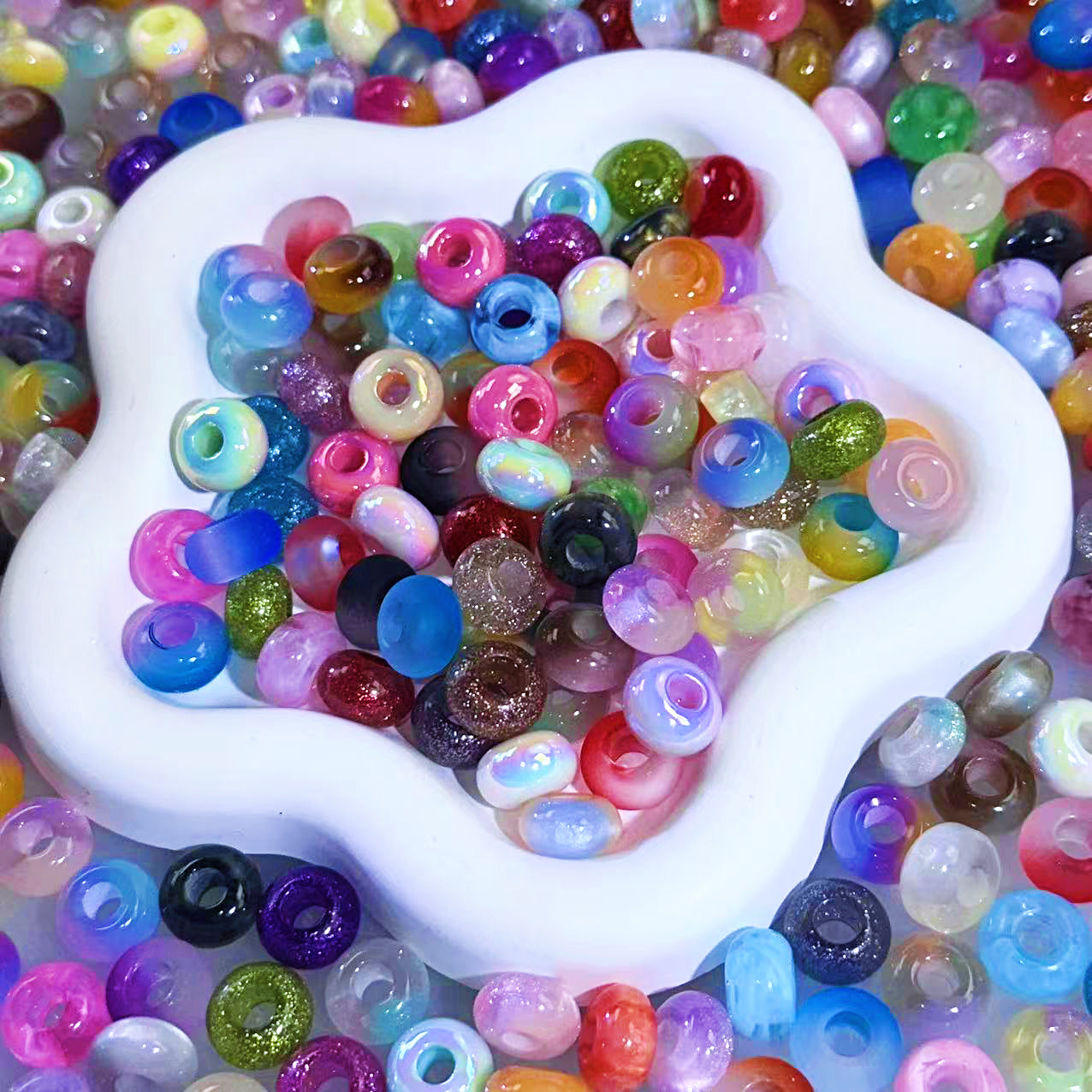 【For Pen】Live Product-Donut Spacer Beads  Mix