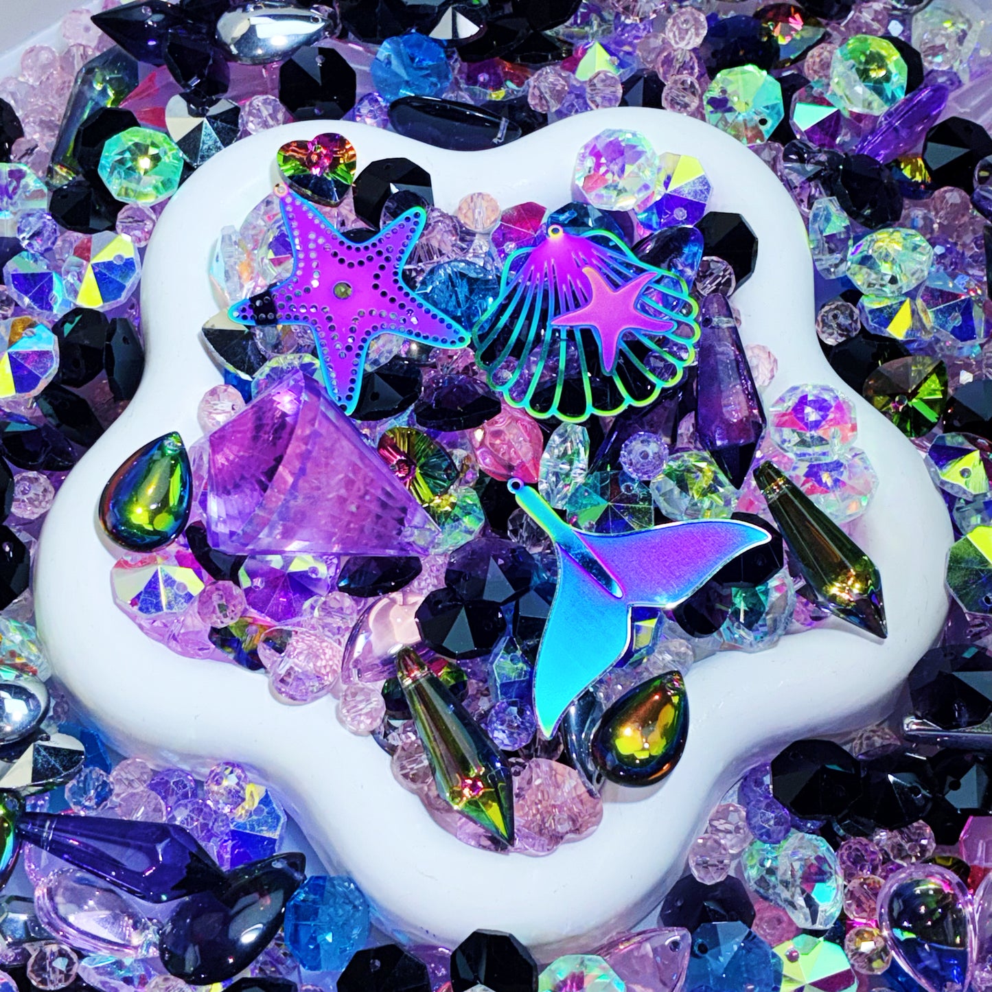 【For Sun Catcher 】Live Product-Iridescent Ocean Mix ×  Charlotte