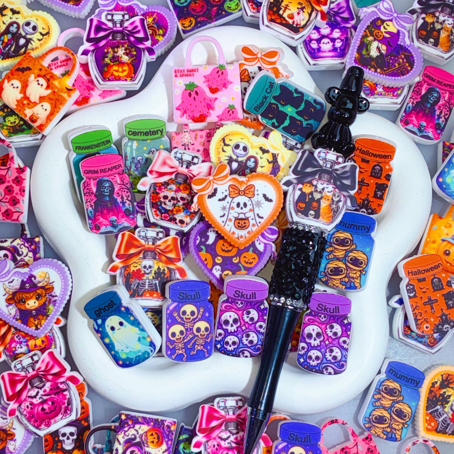 【For Pen】Live Product-Spooky Halloween Silicone Mix