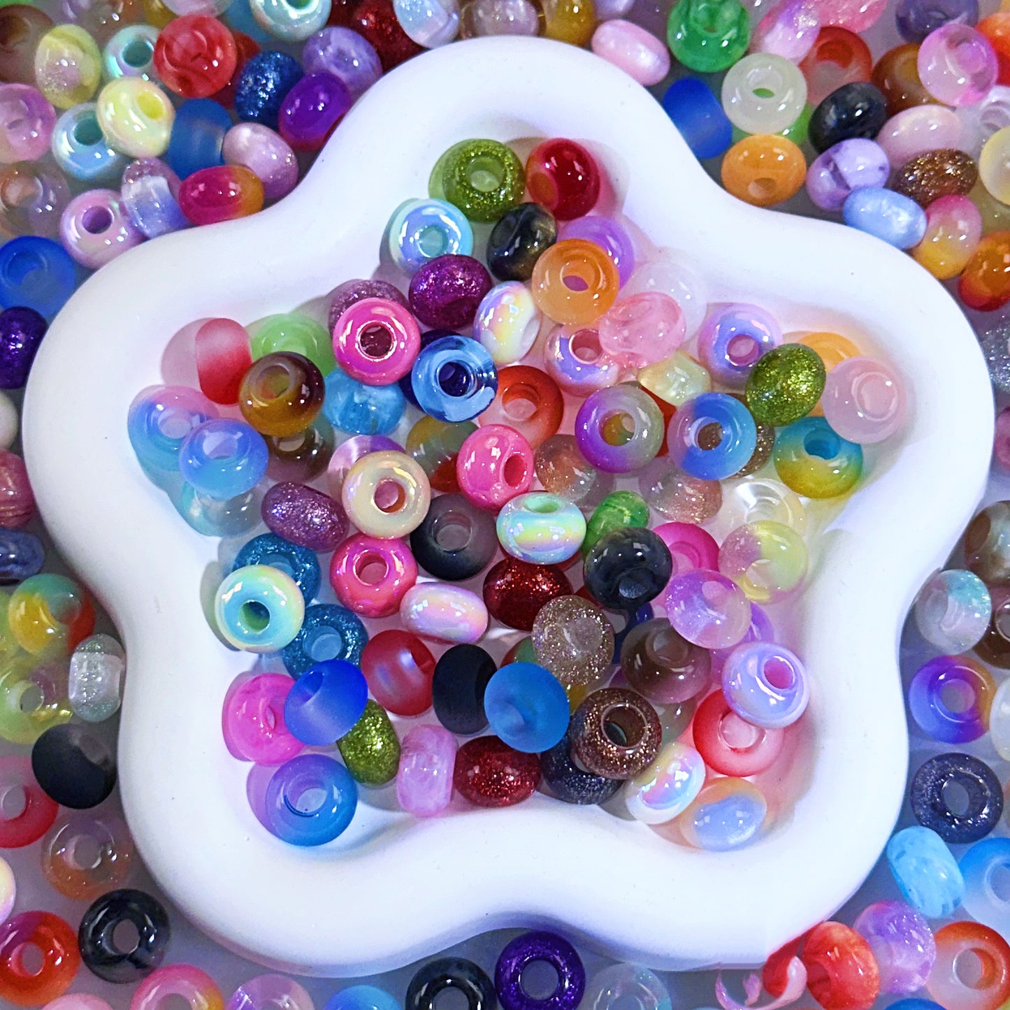 【For Pen】Live Product-Donut Spacer Beads  Mix