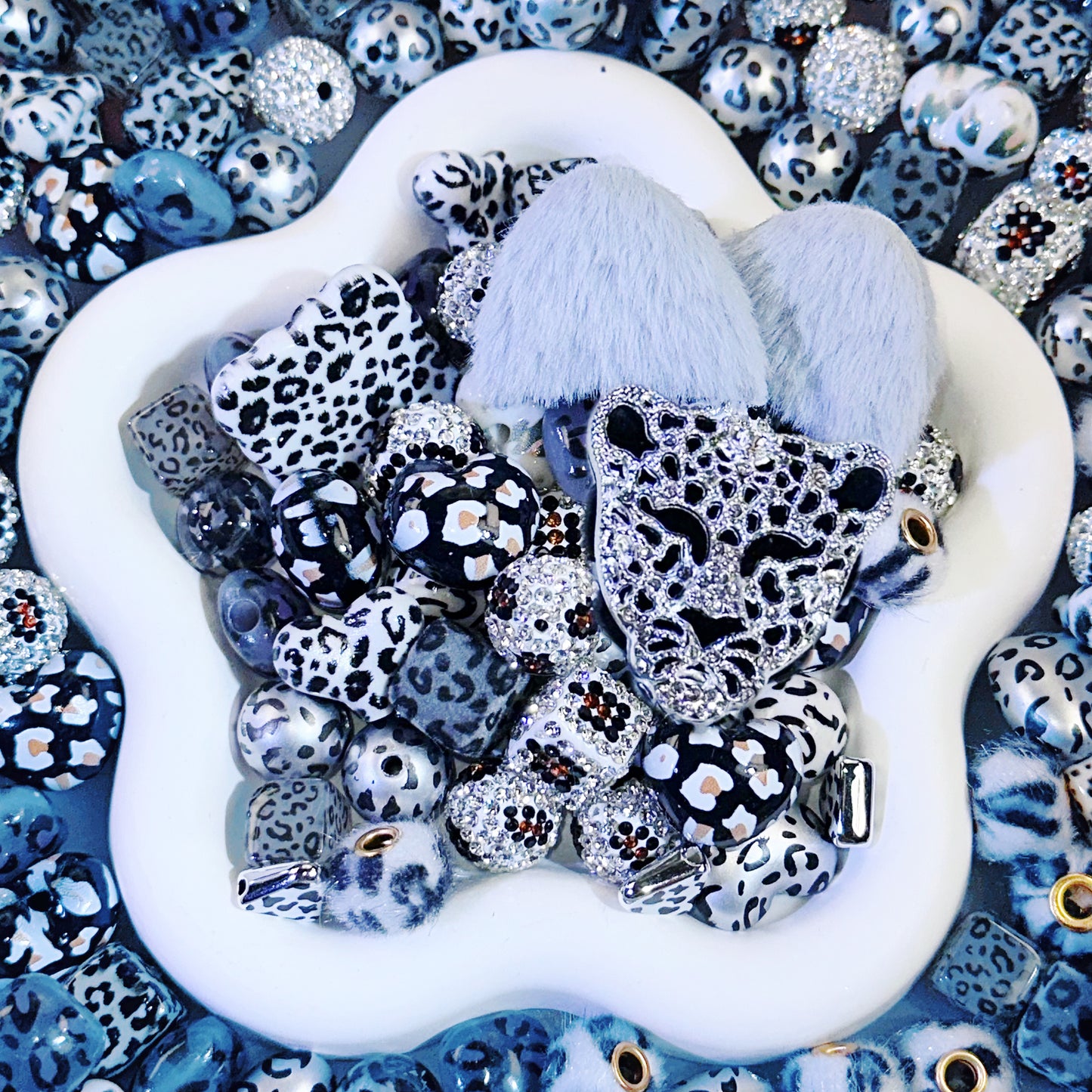 【NEW】【For Pen/Key Chain】Live Product-Snow Leopard Mix