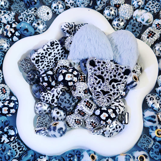 【NEW】【For Pen/Key Chain】Live Product-Snow Leopard Mix