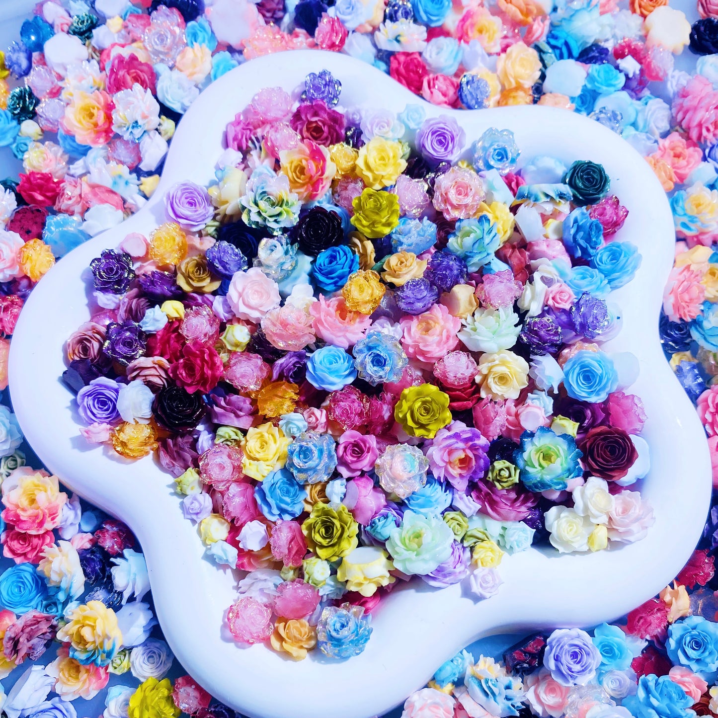 【New】【Key Chain/Jewelry】Live Product -Soft Flower Mix
